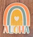 *NEU* Bambus Sticker " Aloha Regenbogen "